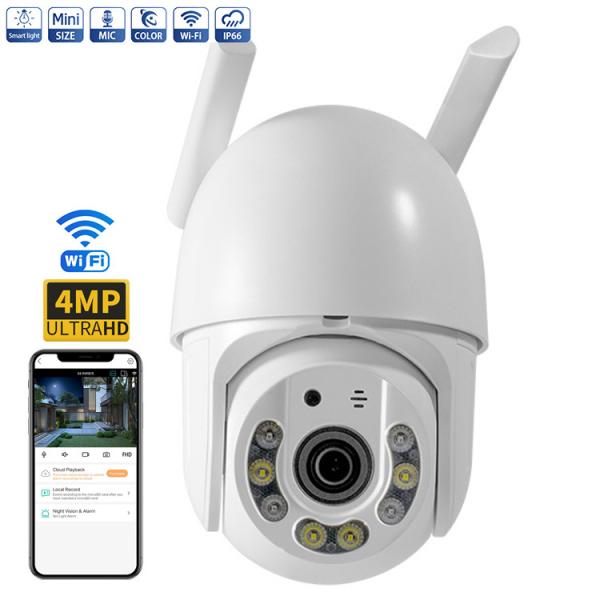 Auto Tracking 1080P Outdoor Waterproof Smart Wifi Camera With Double Light