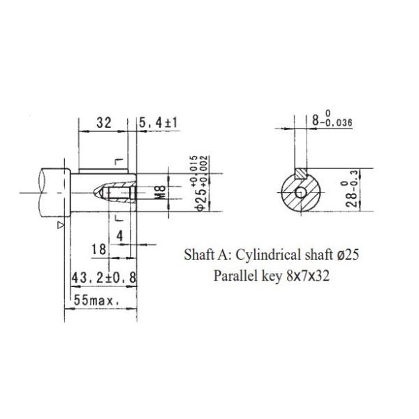 As séries de Bmr orbitam o porto hidráulico do eixo 1/2 Bspp do parafuso 25mm dos motores 160ml/R Sae 2