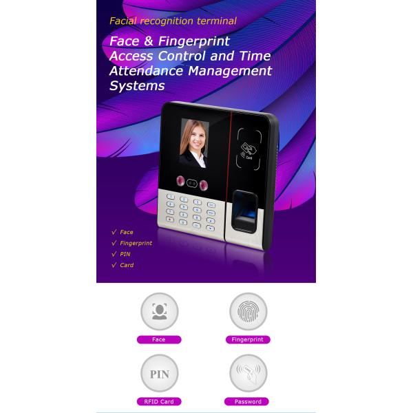 Backup Battery 3G 4G TMF630 Face Scanner Attendance System