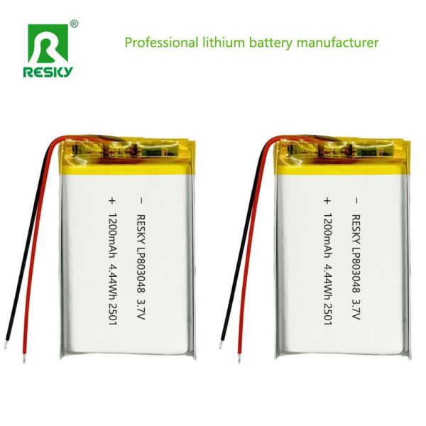 3.7V 1200mAh Low Discharge Rate Lithium Polymer Battery LiPo Battery for Solar Applications