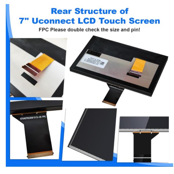 7 Inch TFT LCD Capacitive Touchscreen Digitizer Radio Navi Fit Lcd Monitor Tft For Jeep