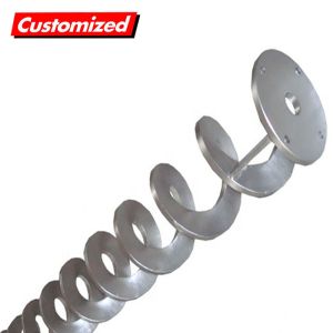 Stainless Steel Heat Resistant Customized Shaftless Spiral Screw Auger Conveyor