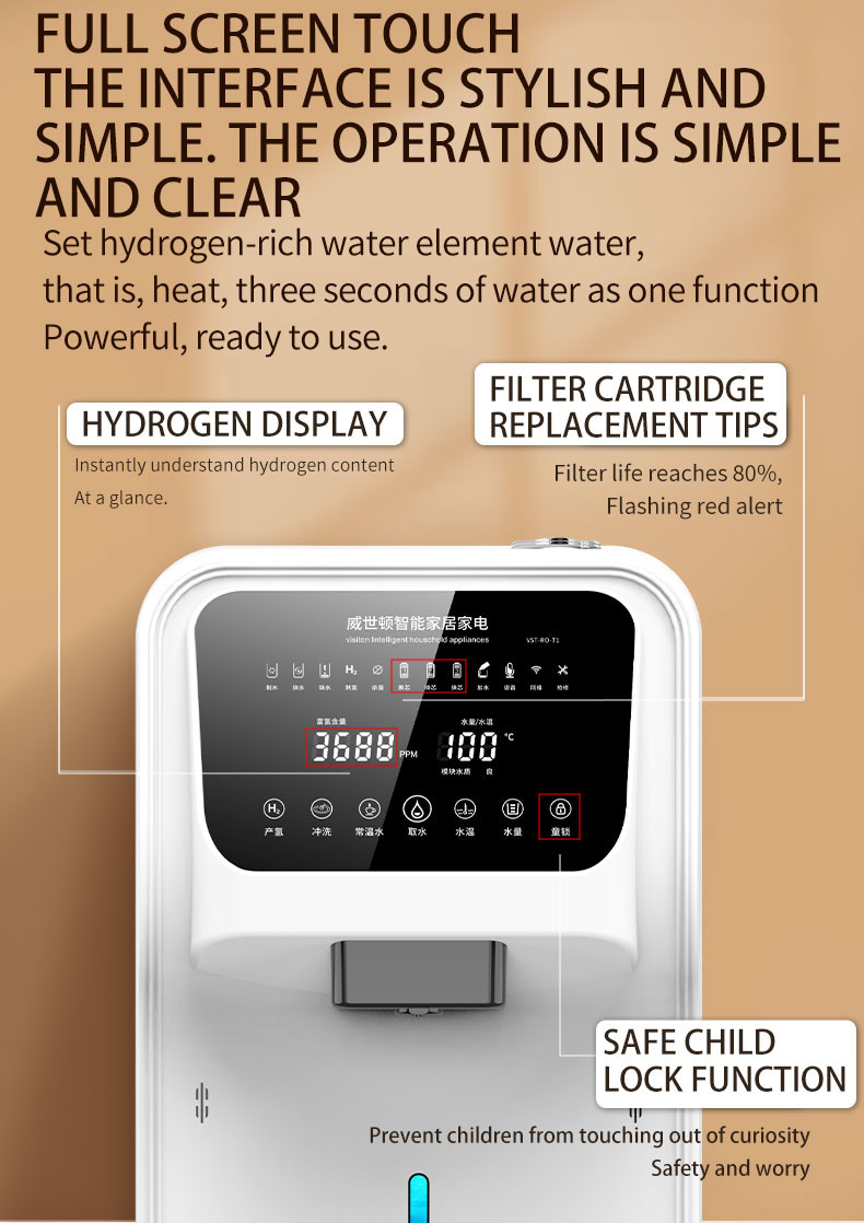 Создатель воды водопода фильтра Ionizer щелочной воды генератора Ppb Countertop 4000 богатый