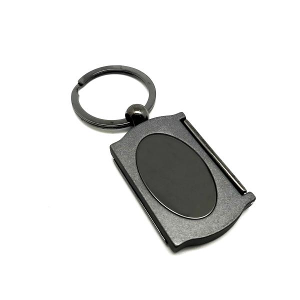 Porta-chaves de metal com logotipo personalizado Disponível com seleção de pagamento TT