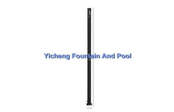 Black Swimming Pool Accessories , 23 Liter PVC / Aluminium Straight Solar Showers