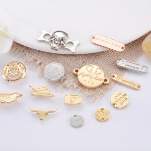 Sew on Metal Plates Tags for Customized Bags Garment Accessories Logo Metal Name