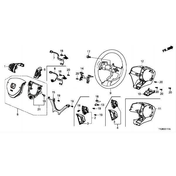 OEM 77810-TR2-U81ZA Full Range of Automobile Accessories for Honda Civic12-15 100% Tested