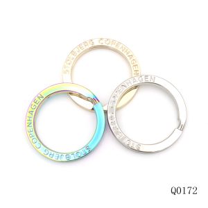 1 Inch Split Keyrings Silver Metal Split Rings OEM ODM With Stamping Logo