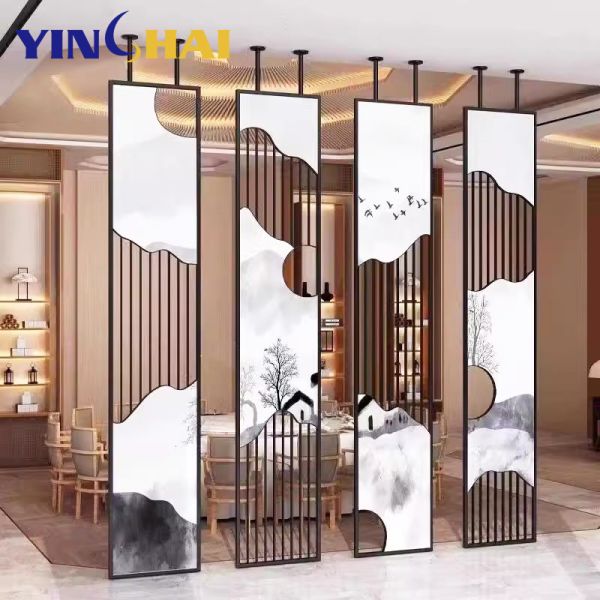 Modern Decorative Metal Room Divider Rust Resistance Customization For Home Entrance