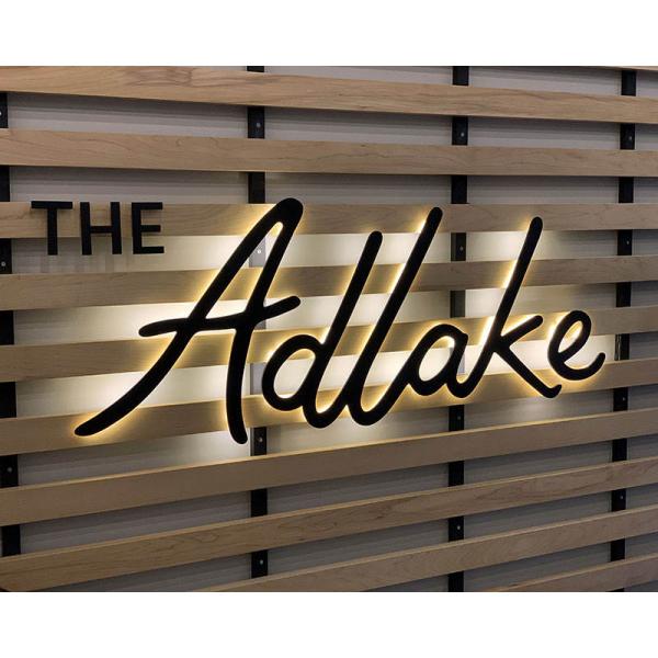 3d Company Name Outdoor Circular Logo Customacrulic Led Sign Backlit Box Illuminated Light Letters