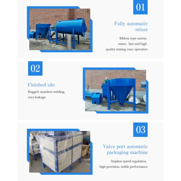 Mini Electric Concrete Cement Dry Mortar Machine Simple Dry Mortar Plaster Plant