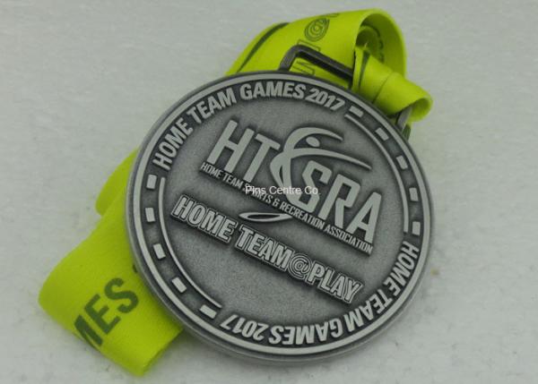 Medallion Award Medals , Die Stamped Antique 5K Sport Medals , Hard Enamel Medals