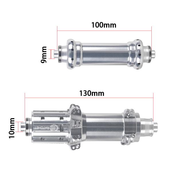Super Light 100/130mm V Brake Ratchet 36t/54t Rear Hub 20/24h Bearing Alloy Bicycle Hub for Road Bike Front Position HG