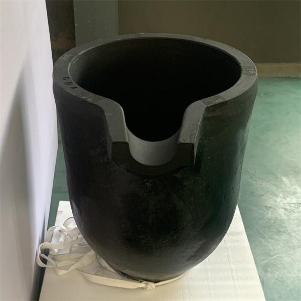 Finalización lisa redonda de aluminio fundido crisol resistente a altas temperaturas crisol