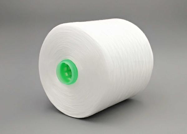 40/2 Dyeding Tube Raw White Polyester Yarn For Coats And T Shirts