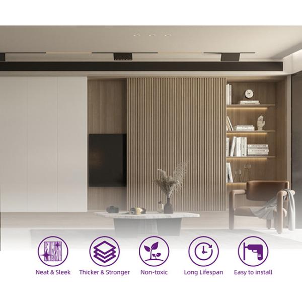 ISO9001 120x10mm Marble Interior Wall Paneling No Painting Inside CWB120