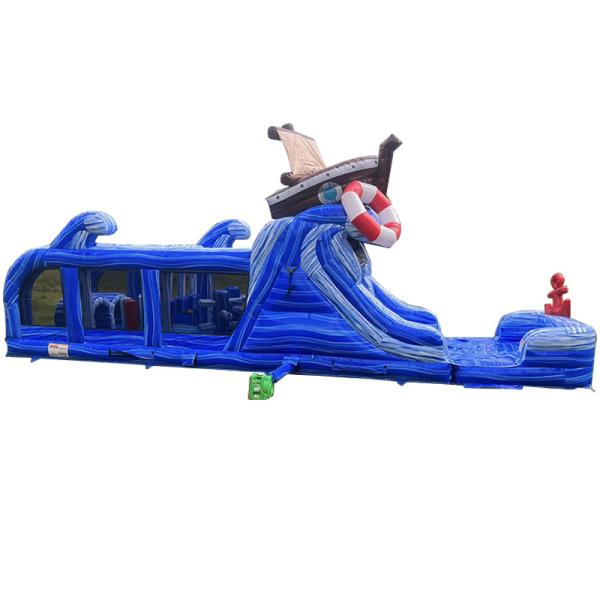 Customized Logo Acceptable Small Boat Inflatable Obstacle Course Bouncy Castle for Fun