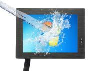 El monitor/4 del tacto de la prenda impermeable de 8 pulgadas ata con alambre voltaje de funcionamiento resistente de la pantalla táctil 12-24V