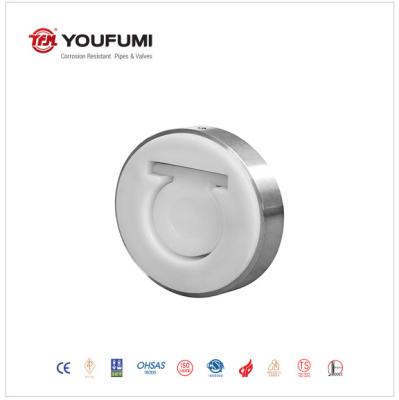 Low Pressure PFA Lined Check Valve Stainless Steel material With Single Disc