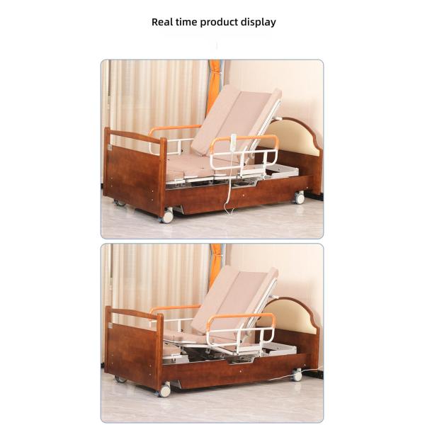 Hospitales comunitarios de cuidados en el hogar Función de gama alta de camas de ancianos rotativas de madera