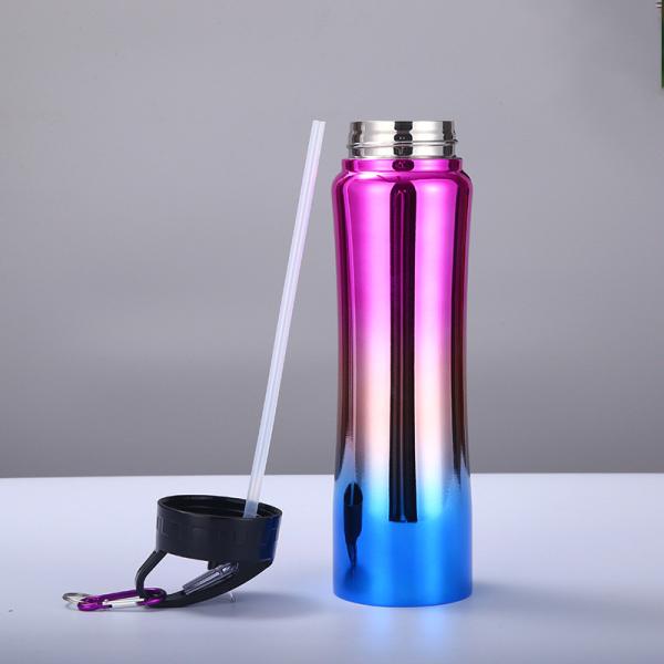 Electroplating Sports Water Bottle Double Walled Stainless Steel 600ml 750ml