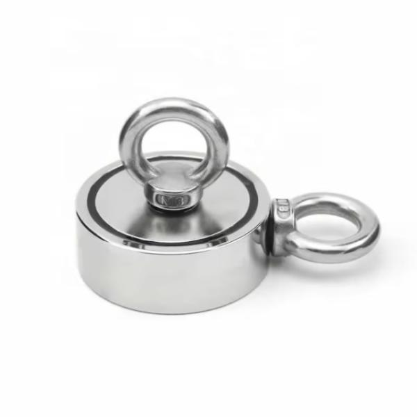 Double Side Search Magnetic Hook Salvage Fishing Magnet Nickel Plating