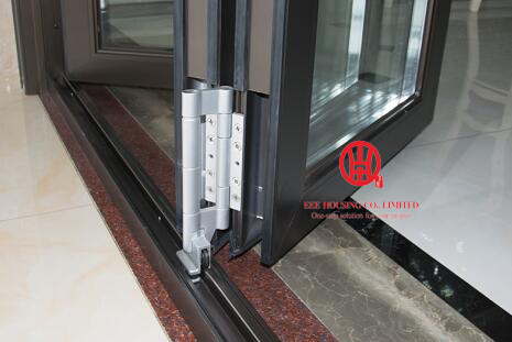 Soundproof Insulated Accordion Patio Pella Room Divider Glass Aluminum Folding Door