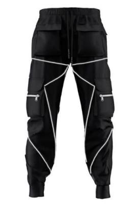 O fabricante Sports Trousers Velcro do vestuário da quantidade pequena afrouxa com tiras reflexivas