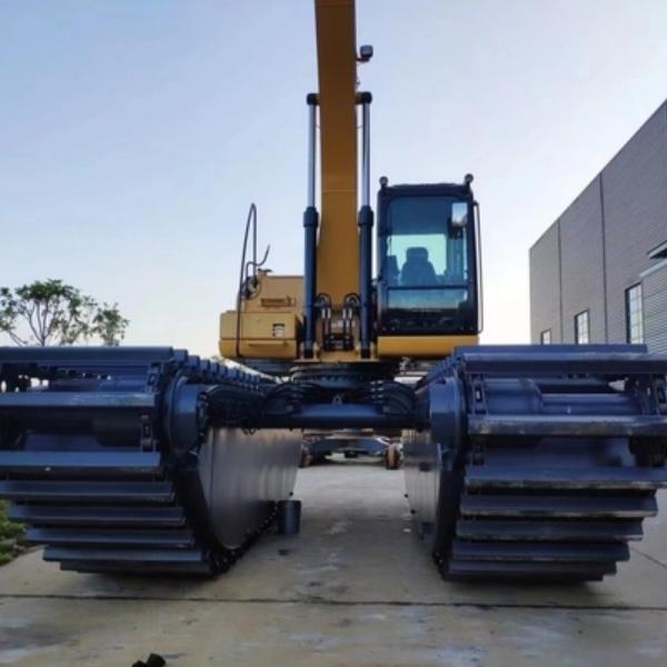 Conversion de buggy amphibie flottant pour excavatrice sur ponton Sany SY135