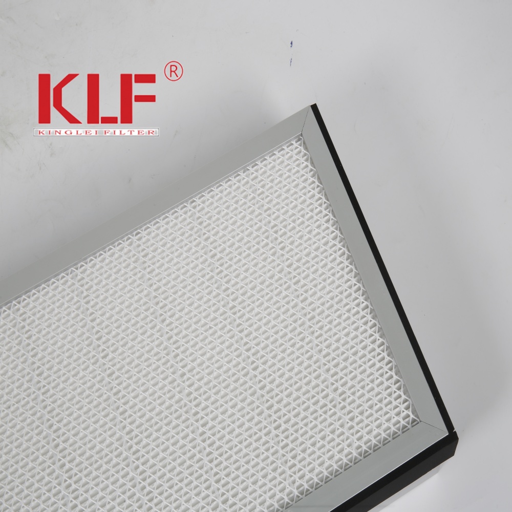 Customized Size HEPA Filter with Antibacterial Glass Fibre Media and Aluminum Frame for Air Purifiers and Air Conditioners