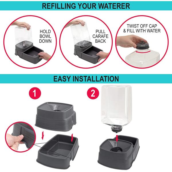 Os alimentos para animais de estimação de aço inoxidável rolam alimentação de gravidade aumentada