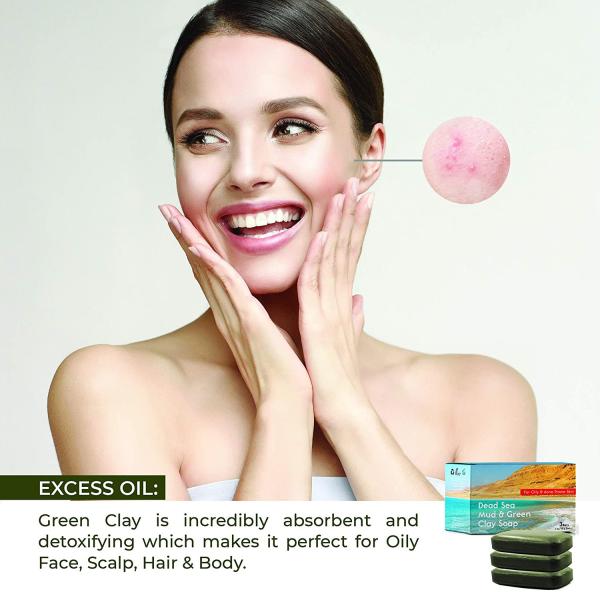 Private Label Dead Sea Mud Clay Natural Bar Soap Face Body Cleanser Acne Eczema Removal