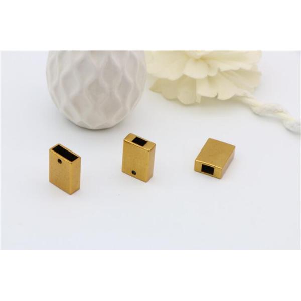 Fashion zinc alloy metal gold bag accessories leather cord end clip stopper for handbags