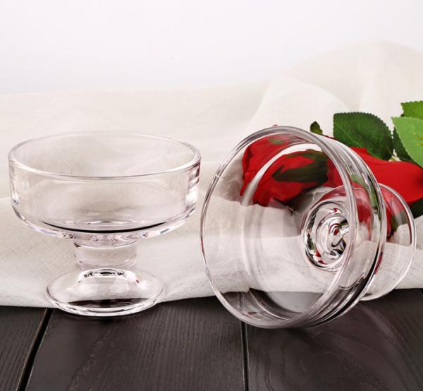 200ml Pudding Yogurt Salad Milkshake Cup 10cm Caliber Glass Ice Cream Bowl