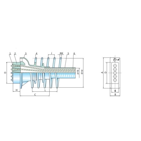 15.2mm Prestressed Concrete Bridge Zinc Coated Post Tentioning Flat Anchor Head Fixed End