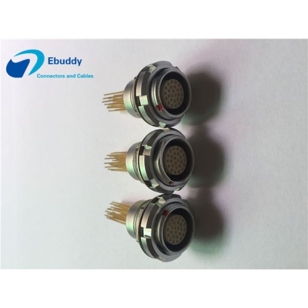 Multi Pin 2B 26pin PCB Printed Circuit Board Connector With Lemo Push Pull Socket ECG.2B.326