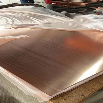 Square Red Copper Plate ASTM C70600 C71500 Annealing Brass Plate Sheet