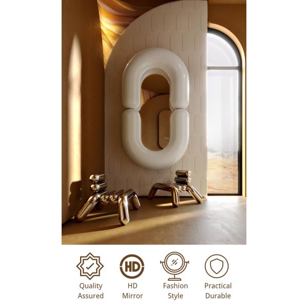 Oval Bathroom Led Wall Full Length Mirror Hanging Vanity Tall Mirror