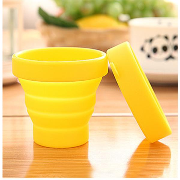 Конфеты 170 мл Силиконовый кружка для путешествий Роза Силиконовый складной путевой стакан