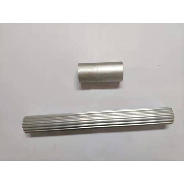 Serrated Round Pipes Industrial Aluminum Profile For Telescopic Products