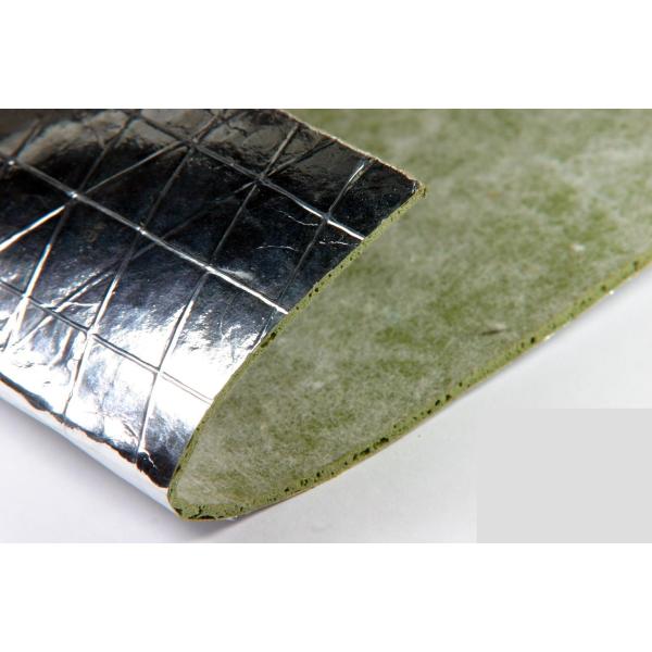 High Density 2mm Thick Rubber Floor Underlayment Silver Foil For Laminate Flooring