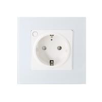 Glomarket Tuya 16A Smart Wall Power Socket Smart Home Google Alexa App Controle Remoto Smart Socket