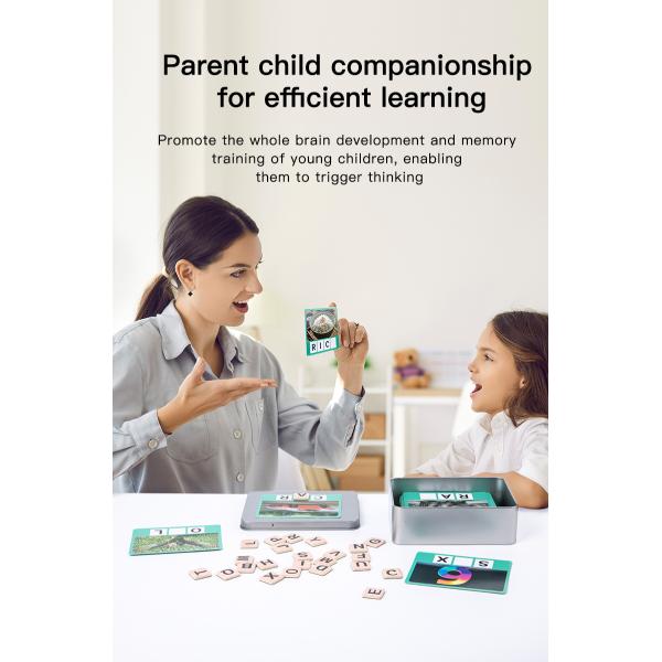 Kids Alphabet Phonics Games Learning Abc Magnets Toys Toddler Cvc Word Games Magnetic Letters Flash Cards