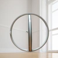 Fenêtre ronde en aluminium en poudre étanche au vent et à l'eau