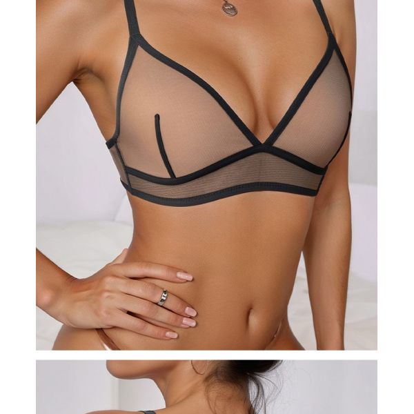 Transparent Mesh Erotic Bra Wholesale Price Xs-xxl Sizes Ladies Bra Underwear Hot Sexy Lace Wholesale Bra for Female