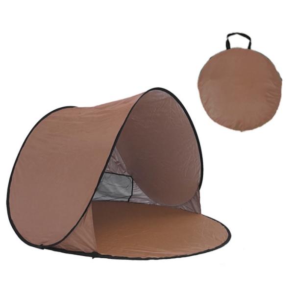 150*150*90CM Outdoor Waterproof Pop Up Canopy Tent Sunproof Silver Coated 190T Polyester Automatic Beach Shelter