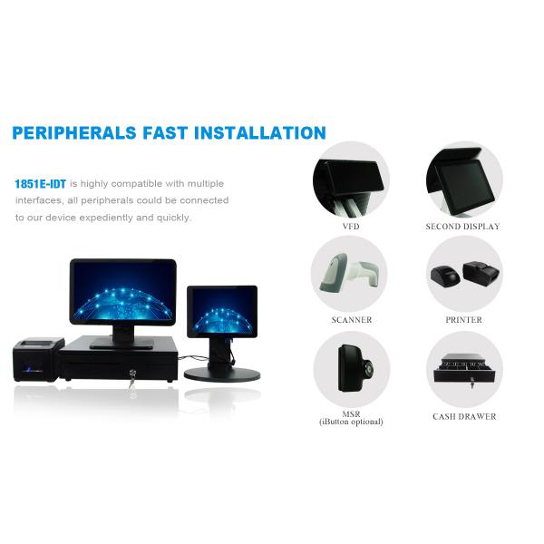 Intel J1900 IP64 Water Proof Touch Screen POS System With Printer