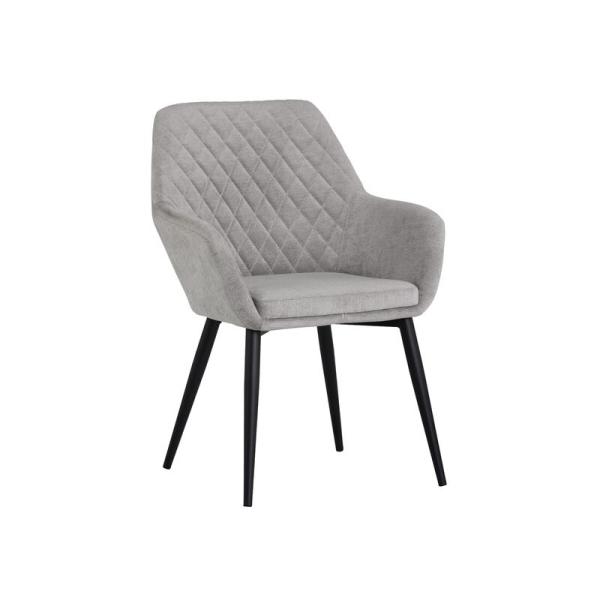 Light Brown PU Furniture Wingback 880mm leisure Chairs With Armrest