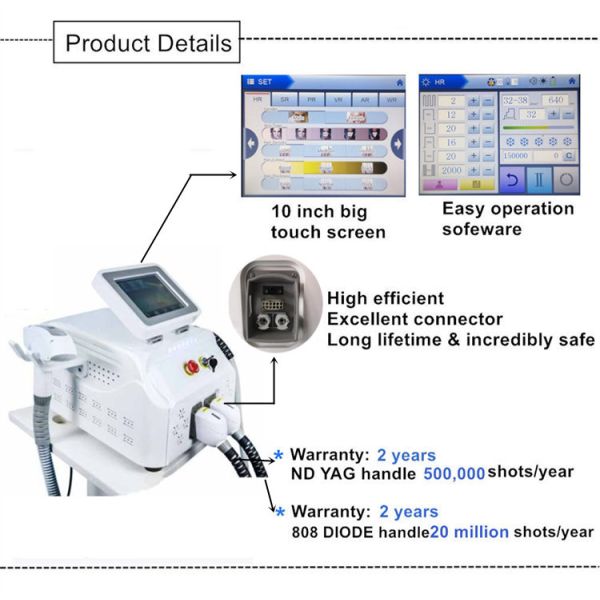 mixed diode laser yag laser
