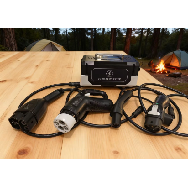Portable 3.5kw 5kW V2L Vehicle-To-Load Discharger CHAdeMo CCS NACS Tesla DC Charger Plug Inverter For Nissan Leaf